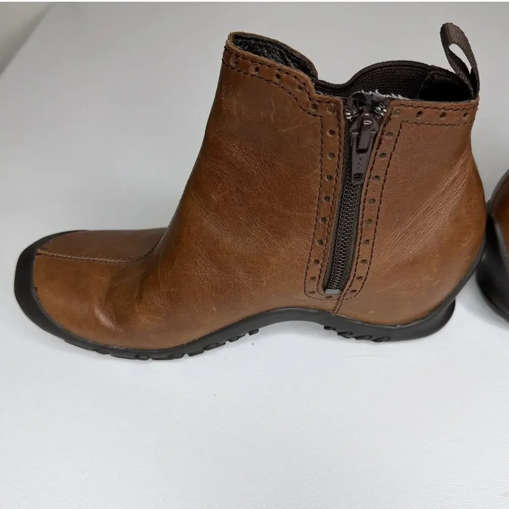 Merrell Plaza Mid Saddle Leather Chelsea Waterproof Performance Ankle Size 5.5